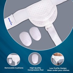 WC Hernia Belt Single! Inguinal Hernia Belt Sold by Manufacturer XS/S-M/L-XL
