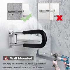 Handicap Grab Bars Rails 30 Inch Toilet Handrails Bathroom Safety Bar Hand Su…