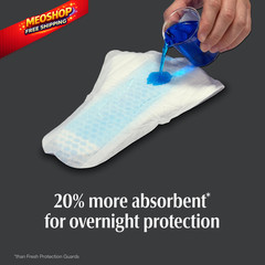 Depend Guards Incontinence Pads for Men, Overnight One Size, White