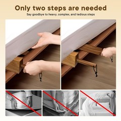 Acacia Wood Mattress Lifter Tool for Changing Sheets, Easy Lever-Action Lift …