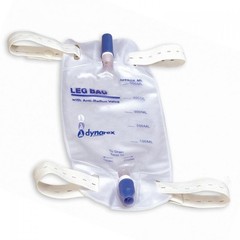 Dynarex Leg Bag, Vinyl, Disposable, 600 mL, free, 48 Count, 4281