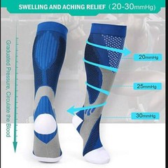 Compression Socks Calf Sleeve Leg Support Brace 15-20mmHg Men Women Football CFR