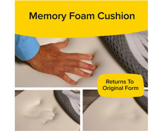 Auto Cushion with Memory Foam, Advanced Lumbar Helps Relieve Pressure Points