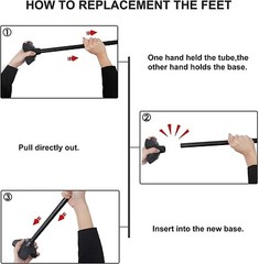 BeneCane Adjustable Walking Cane with 4 Pronged Base