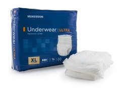 McKesson Ultra Adult Underwear Pull On XL 58-68 Inch -224/Case SPECIAL