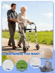 Walker Ski Glides 4 Pack – Universal Fit Walker Accessories for Seniors