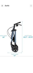NOVA Star HVY Duty Bariatric Rollator Walker w/Wide Padded Seat – OPEN BOX BLUE