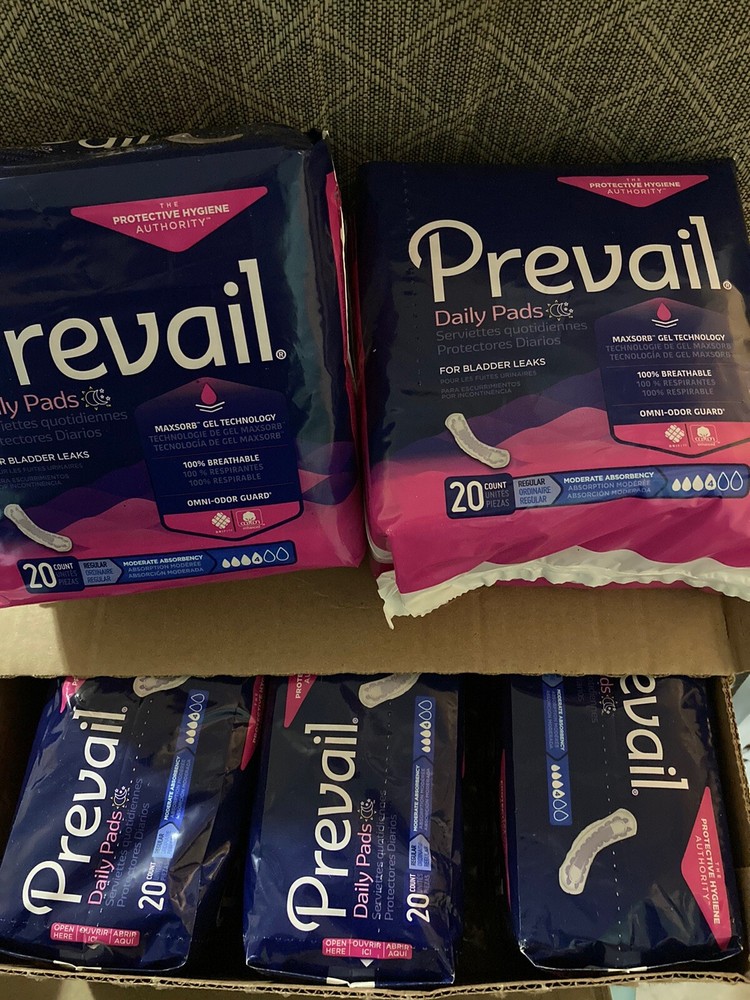 Prevail Daily Pads• Leak Guard•Regular•Moderate Absorbency• Now 6pack Bundle
