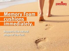 Pedag Magic Step Plus 197 orthotic insole, leather memory foam for joint support