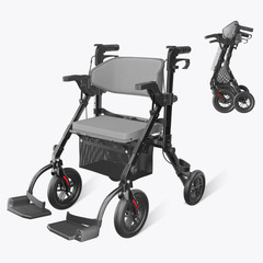 Z51 Rollator Walkers with Seat Black