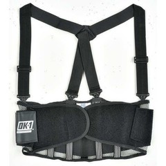 Ok-1 Ok-250Sxl Back Support, Black, Elastic, Mesh, Xl