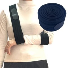 Adjustable Arm Sling for Shoulder Injury Support, Lightweight Forearm Black