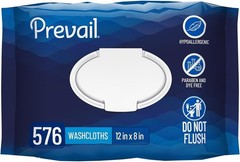 48 Count Scented Adult Washcloths – Gentle Cleansing Wipes with Aloe & Vitamin E