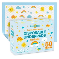 Disposable Changing Pads for Baby 13 x 18 Inches, 50 Diaper Changing Pad with…