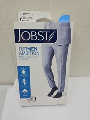 Jobst For Men Ambition Compression Stockings ~ BLACK ~ SIZE 3 ~ 1 PAIR ~ NEW
