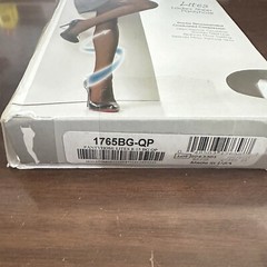 Truform Leg Health Beige Queen Plus Lites Ladies Sheer Compression Pantyhose