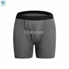 3pcs Men’s 200ml Absorbent Incontinence Briefs Washable Reusable Cotton Boxers