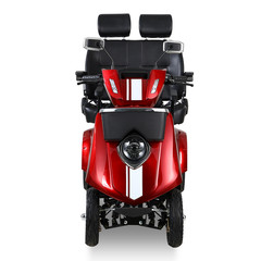 1000W 4-Wheel Heavy Duty Adjustable 3-Seat Electric Power Mobility Scooters