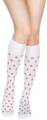 Dr. Comfort Rose Patterned Knee High, CT, 15-20mmHg (Size: XL) Blush