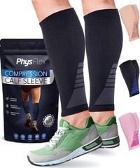 Calf Compression Sleeves for Men and Women – (1 Pair) Footless Compression So…