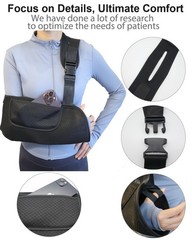 Arm Sling, Upgraded Straps, Ultimate Comfort, Convenient Pocket, Arm Sling Sh…