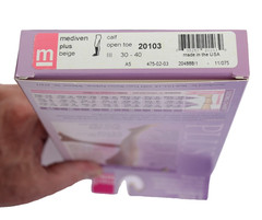 Mediven 20102 PLUS Calf High Open Toe 30-40mmHg Compression Socks – Beige – II