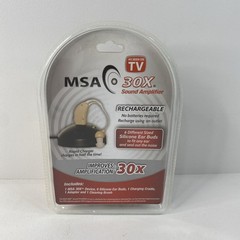 MSA 30X Sound Amplifier Rechargeable Silicone Ear Buds As Seen on TV NEW SEALED