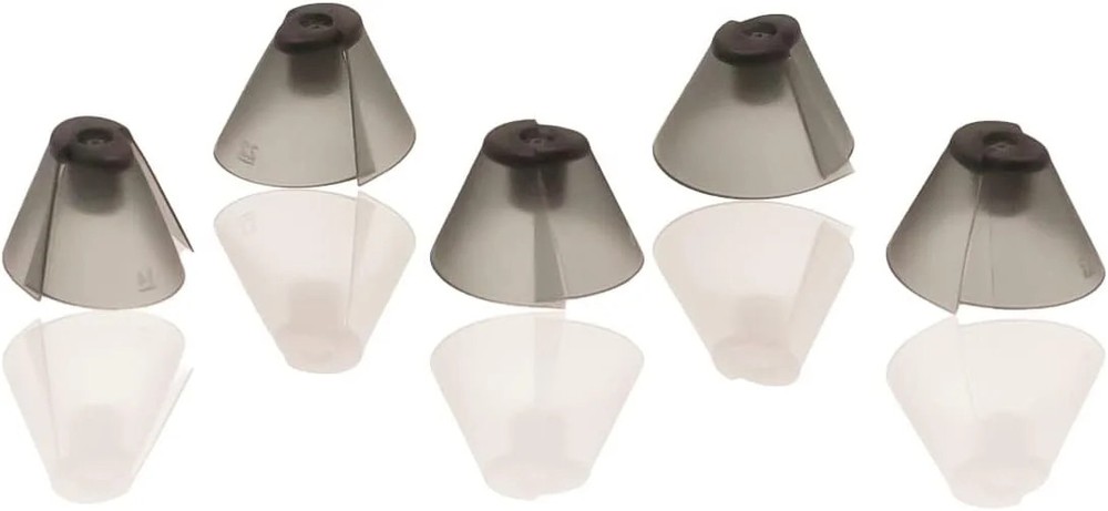 GN Resound Sure Fit Hearing Aid Standard Receiver Tulip Domes Dark Gray Split