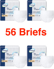 4pks (56 Count) Tena Dry Comfort Protective Underwear Size XL Large 55”-66″ 34z
