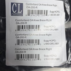 New Comfortland OA Knee Brace Right OA-200-R Adjustable Hinged Universal
