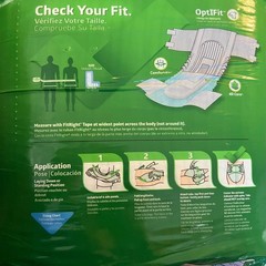 Medline FitRight Ultra Large Disposable OptiFit Briefs – 20 Count Leak Stop Larg