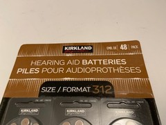 Kirkland Signature 48 Pack Hearing Aid Batteries size #312 NEW Exp 9/2027