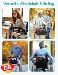 ZHCHG Wheelchair Side Bag Black