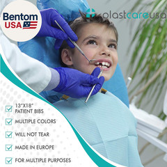 Disposable Dental Bibs 13″X18″ – 3 Ply Waterproof Tattoo Bib Sheet for Patients