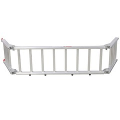 Silver 1400LB Aluminum Ramp Pair 2in1 Tailgate Extender ATV Mower Motorcycle