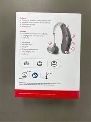 RCA RSH05GY OTC Hearing Aid Rechargeable Left/Right Ear Compatible