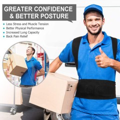 Adjustable Posture Corrector Brace: Gently Pulls Shoulders Back to Relieve Pain