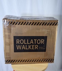 Rollator Walker For Seniors Mobility Aid W/ Seat Fully Adjustable 10″ Wheels