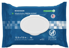McKesson Personal Cleansing Wipes 96 Count Disposable Washcloths Adult Care