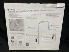 Moen DN7005 16-1/2 in. Multi-Grip Tub Safety Bar in Glacier ~New Open Box~