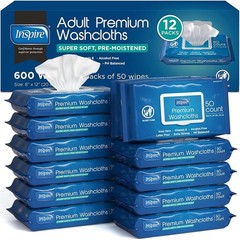 Disposable Aloe Vera Wipes Adults Hypoallergenic Moist Bathing Cleansing Care US