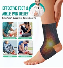 Ankle Support Brace for Men & Women, Adjustable Compression Strap for Sprains,