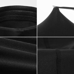 1 Pair 43cm Compression Long Sleeve Support Leg Knee Pad Brace Sport Pain Guard
