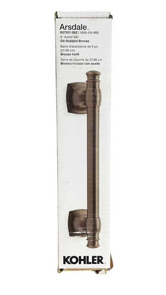Kohler Arsdale R27237-2BZ 9″ Assist Grab Bar Oil-Rubbed Bronze