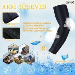 Compression Arm Sleeves Sports Gym Arthritis Lymphedema UV Protection Men Women