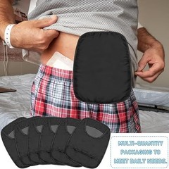 6 Pcs Ostomy Bag Covers Waterproof Ostomy Shower Cover Stretchy Lightweight Colo