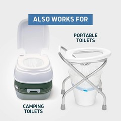 Lunderg Commode Liners – Value Pack 100 Count Universal Fit – Medical Grade Beds