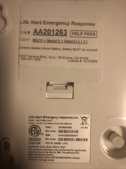 Life Alert Help Emergency System Pers LTE 915 Base Unit Only With Power Cord