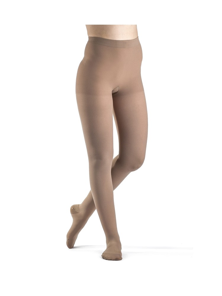 SIGVARIS Women’s DYNAVEN Closed Toe Pantyhose 20-30mmHg Light Beige
