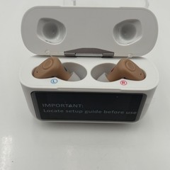 Audien Hearing ATOM X Rechargeable OTC Hearing Aids White USB C New Open Box